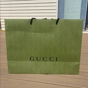 Xxl oversized Gucci Olive Green Shopping Bag